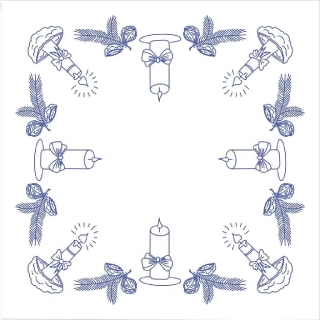 GT8 tesilen s krajkou 70x70 cm