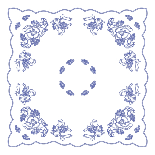 U146 ubrus 90x90 cm plátno