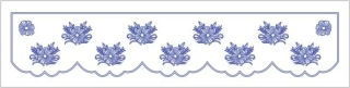 S31  krajka do poliček nebo na parapet okna 100x25 cm