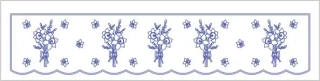 S34   krajka do poliček nebo na parapet okna 100x25 cm