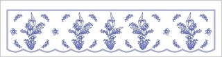 S36   krajka do poliček nebo na parapet okna 100x25 cm