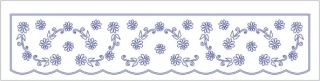 S35   krajka do poliček nebo na parapet okna 100x25 cm