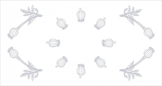 PPO553 ubrus 85x45 cm plátno