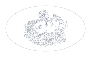 OVP17 Prostírární ovál s krajkou 35x20 cm - plátno